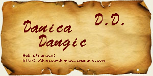 Danica Dangić vizit kartica